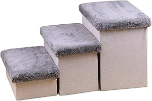 Mllepjdh 3 Level Step Pet Climbing Ramp Ladder Folding Stair Pet Lamp Lamp Lamp Ladder Stair Sofa Bed