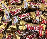 TWIX Caramel Minis Fun Size Chocolate Cookie Bar Candy, Treat Size Bulk Pack (Pack of 2 Pounds)