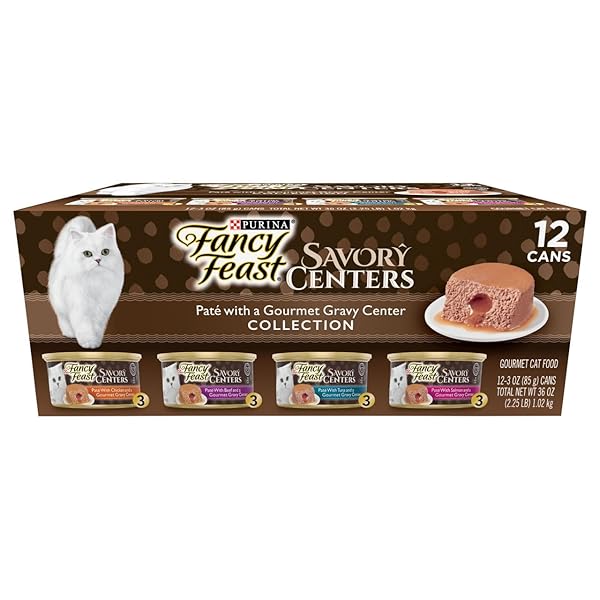 FANCY FEAST, SAVORY CENTERS PATE COLLECTION WET CAT FOOD, 12 COUNT