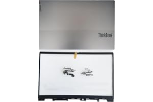 wzqrps Replacement Laptop LCD Cover Back Rear Top Lid Front Bezel with Hinges for Lenovo ThinkBook 15 G2 ITL/are 15 G3 ACL/ITL 5CB1B34808 5CB1B34809 5B30S18986 5CB1B34807 5H50S28995 AP2XE000B30