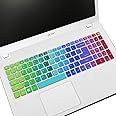 Keyboard Cover Skin for Acer Aspire E15 E5-575/576G/573G ES15 ES1-572 |Aspire 3A315-21 A315-31 /Aspire 5 A515-51 A517-51Aspire E 17 E5-772G / Aspire A315 A515 A715(Not Fit New Aspire 5 Slim)-Rainbow