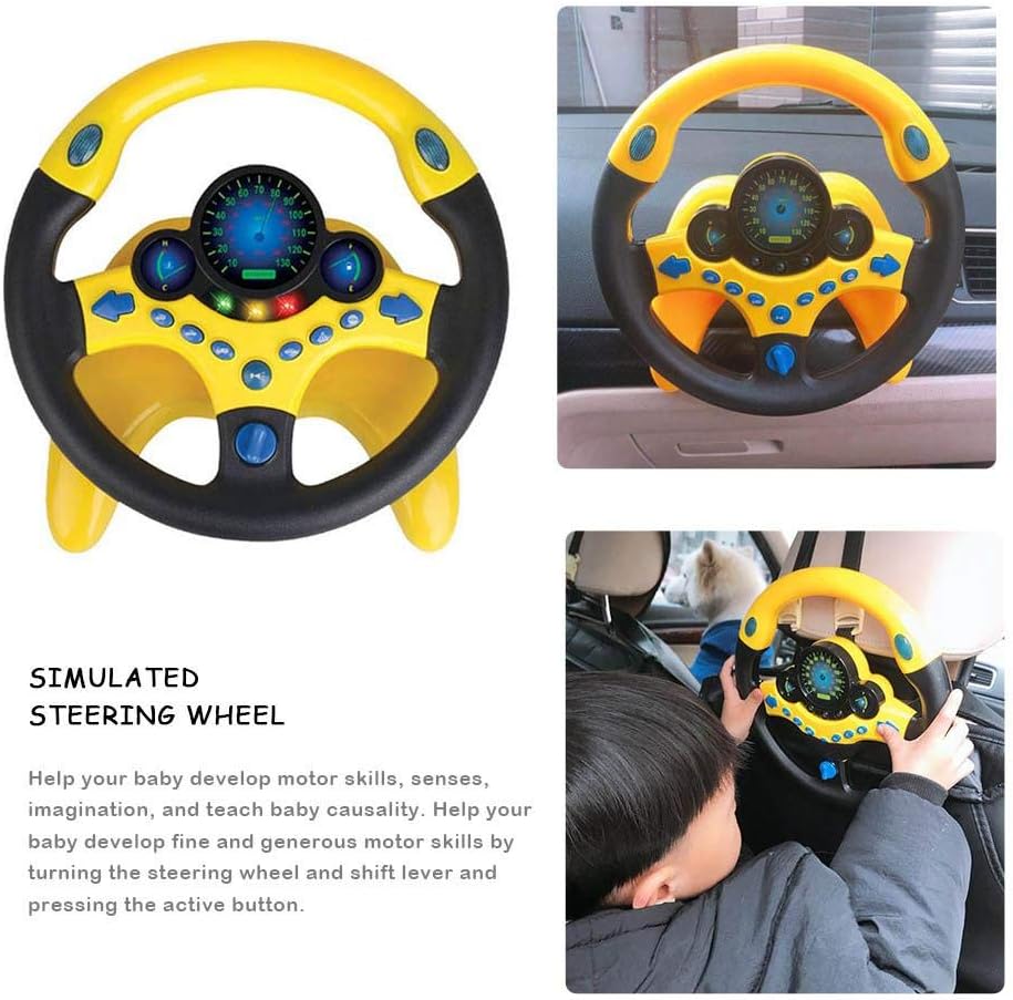 interactive steering wheel toy