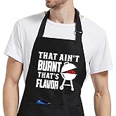 Jpayxese Funny Aprons for Men with Pockets, Adjustable Mens Apron for Grilling Cooking BBQ, Gifts for Fathers Day Christmas