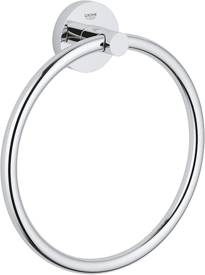 GROHE Start QuickFix Towel Ring Chrome 200 mm 41174000 QuickGlue Included