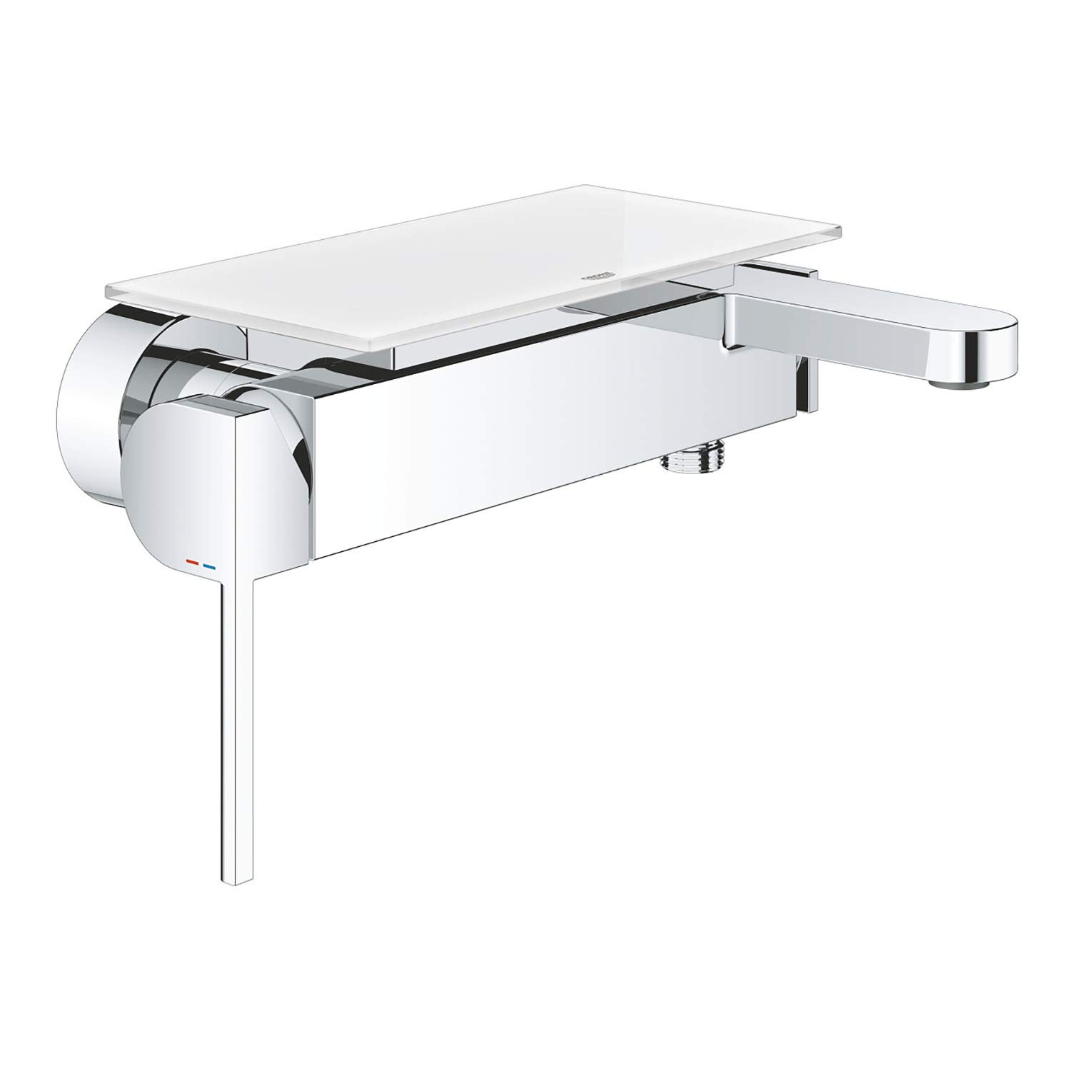 GROHE Plus Single Lever Bath Mixer, Wall-Mounted. Bath Tap in Chrome Finish. 33553003