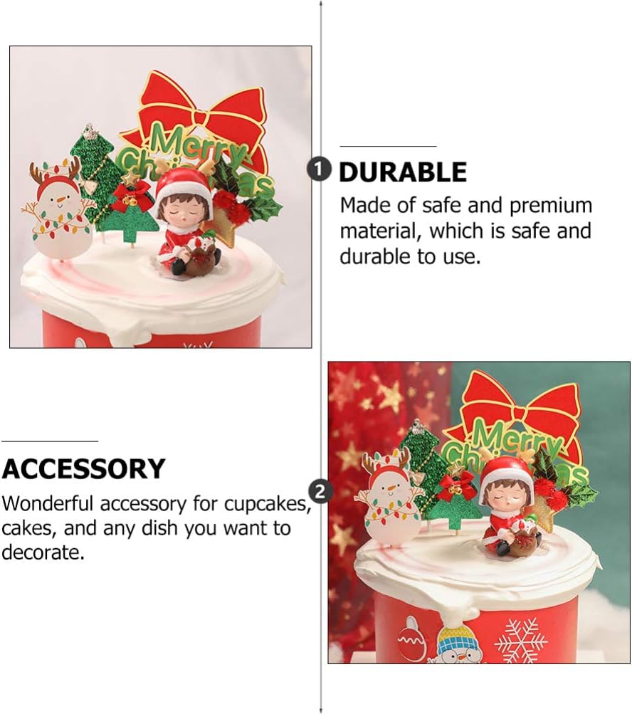 Amazon Co Jp Bestoyard クリスマス飾り ケーキトッパー クリスマスツリー型 フルーツピック パーティー カップケーキ飾り デコレーション 8本セット 混合色 おもちゃ