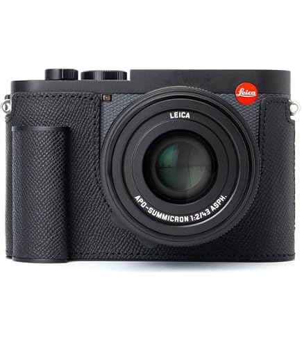 SIUTATDSH Mezza Custodia In Pelle Vintage Con Manico In Metallo Per Leica Q3 - Protezione Antiurto E Impugnatura Ergonomica - 2