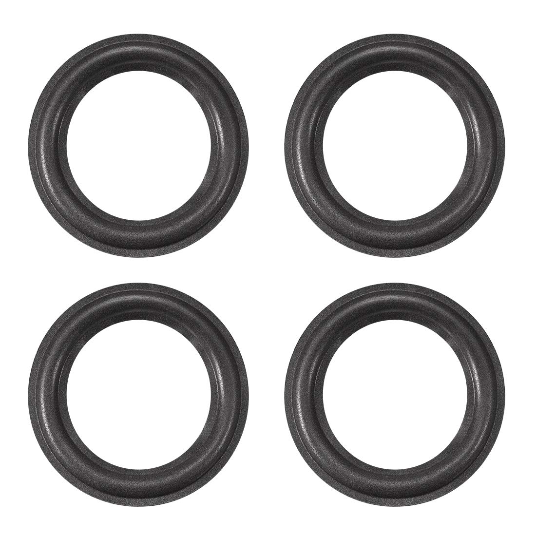 uxcell 3.5" 3.5 Inches Speaker Foam Edge Surround Rings Replacement Parts for Speaker Repair or DIY 4pcs