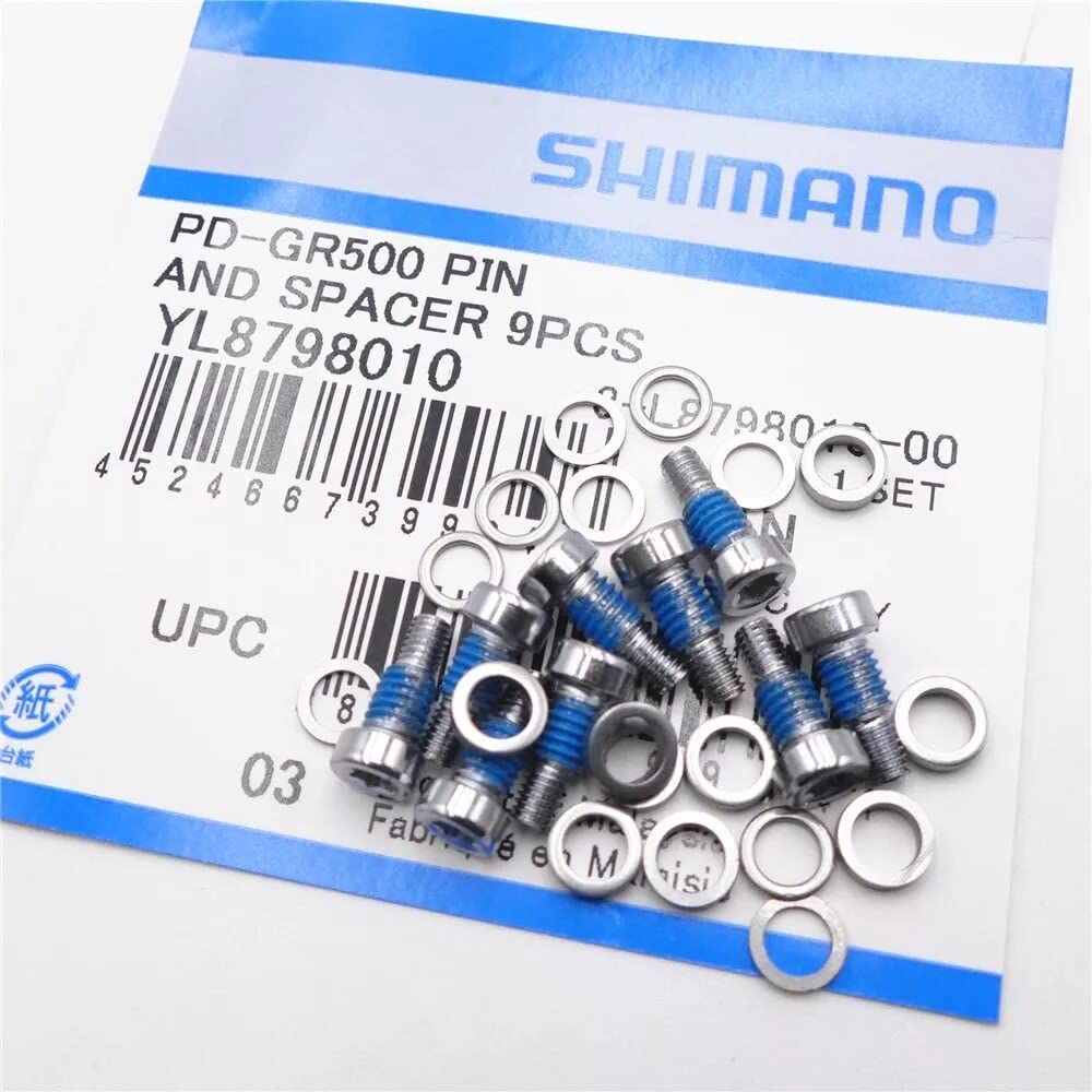 Shimano Spares PD-GR500 pin and spacers, pack of 9