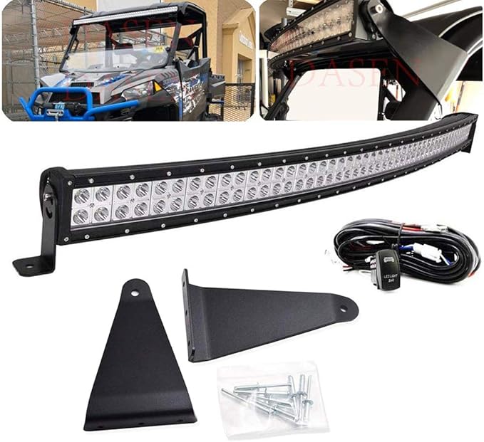 Dasen For Polaris Ranger 570/900/1000 Full Size 50" 288W Curved LED Light Bar w