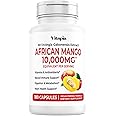 African Mango Capsules for Immune System, Metabolism, and Nutritional Wellness Support - Pure 10:1 Irvingia Gabonensis Extract - 180 Veggie Capsules Non-GMO, Gluten-Free, Vegan-Friendly