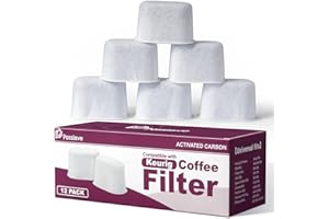 12 Pack Keurig Compatible Water Filters Replacement by Possiave - Charcoal Water Filters for Keurig - Fit Keurig 2.0 and 1.0 Classic Coffee Makers