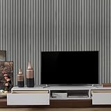 Trafagala Wood Slats Wallpaper 9.5m x 53cm Natural Wood Effect 3D Feature Wall view 5