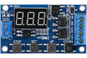 YANMIS Relay Module, DC 5V-36V Timer Switch Module Cycle Delay Timer Switch for DC Motors, Lights, LED Strips, Micro-Pumps, Solenoid Valves, etc