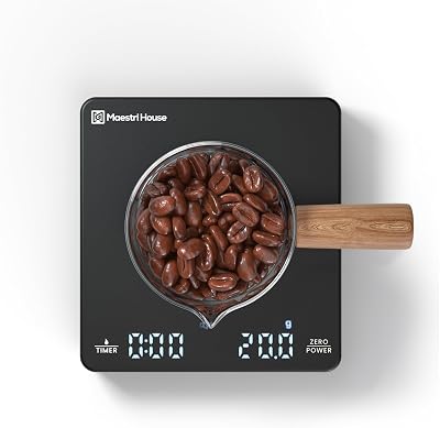 Maestri House Mini Coffee Scale with Timer 2kg/0.1g Rechargeable