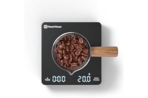 Mini Coffee Scale with Timer, Maestri House Rechargeable Espresso Scale, 2kg/0.1g Accurate Scale for Espresso and Pour-Over C