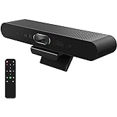 RayBit 4K Pro Audio and Video Conference Room Camera with Remote Control for Windows TV, AI-Powered HD Webcam with Microphone &amp; Speaker for Desktop Computer/PC/Monitor/Laptop/Teams/Zoom/Skype