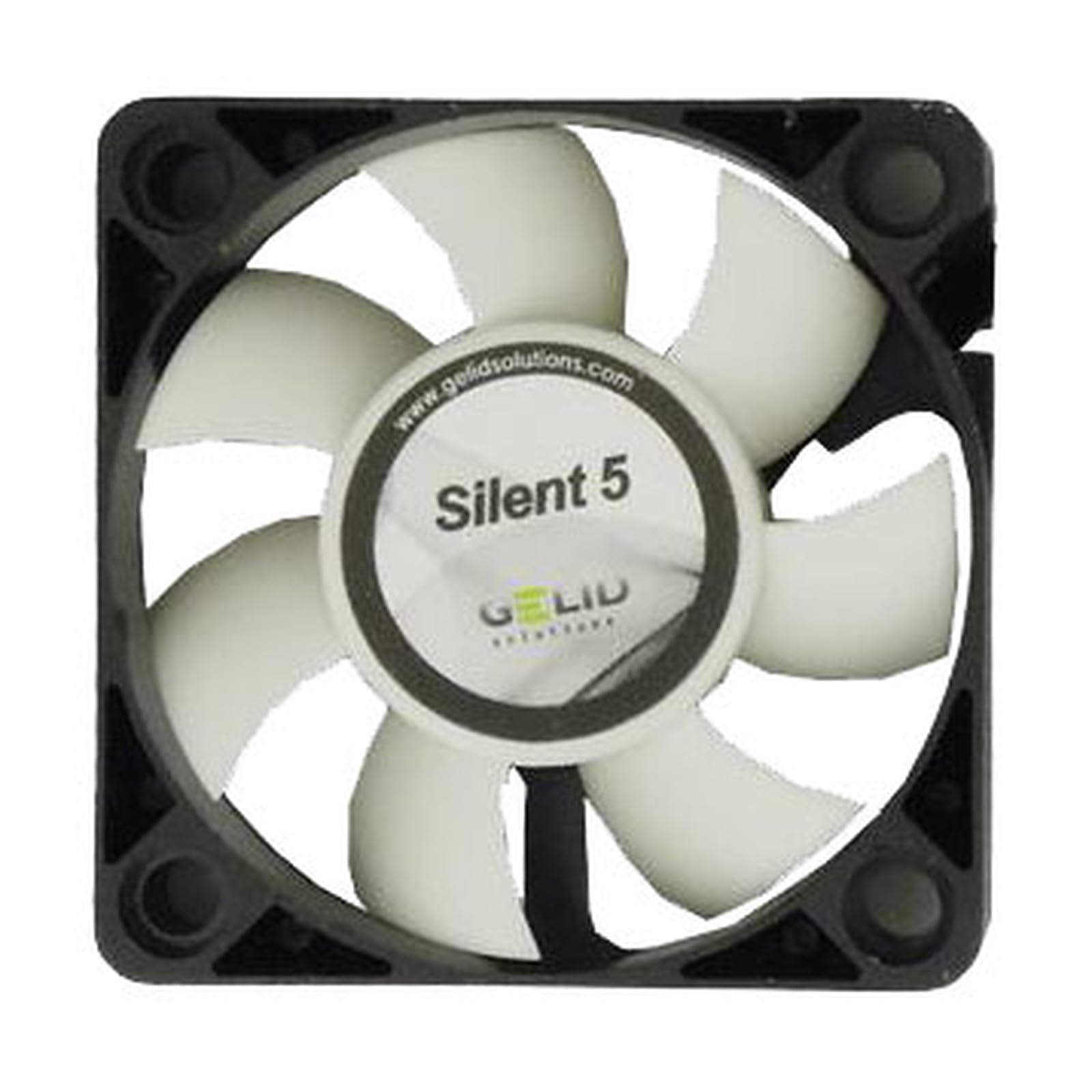 GELID Solutions Silent 5 – 3-Pin fan of 50mm for Standard Case | Silent Operation | Optimized Fan Blades | High Airflow & High Static Pressure