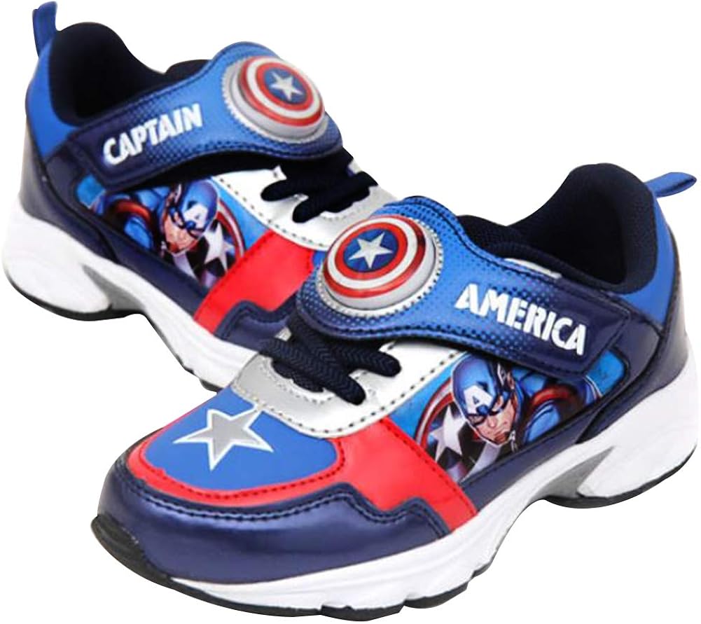 Joah Store Boys Avengers Light Up Sneakers Spider Man Iron