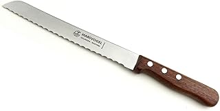 Marsvogel 82 80 12 - Brotmesser 2,0 mm Rückenstärke mit Welle, Braun (Holz braun)