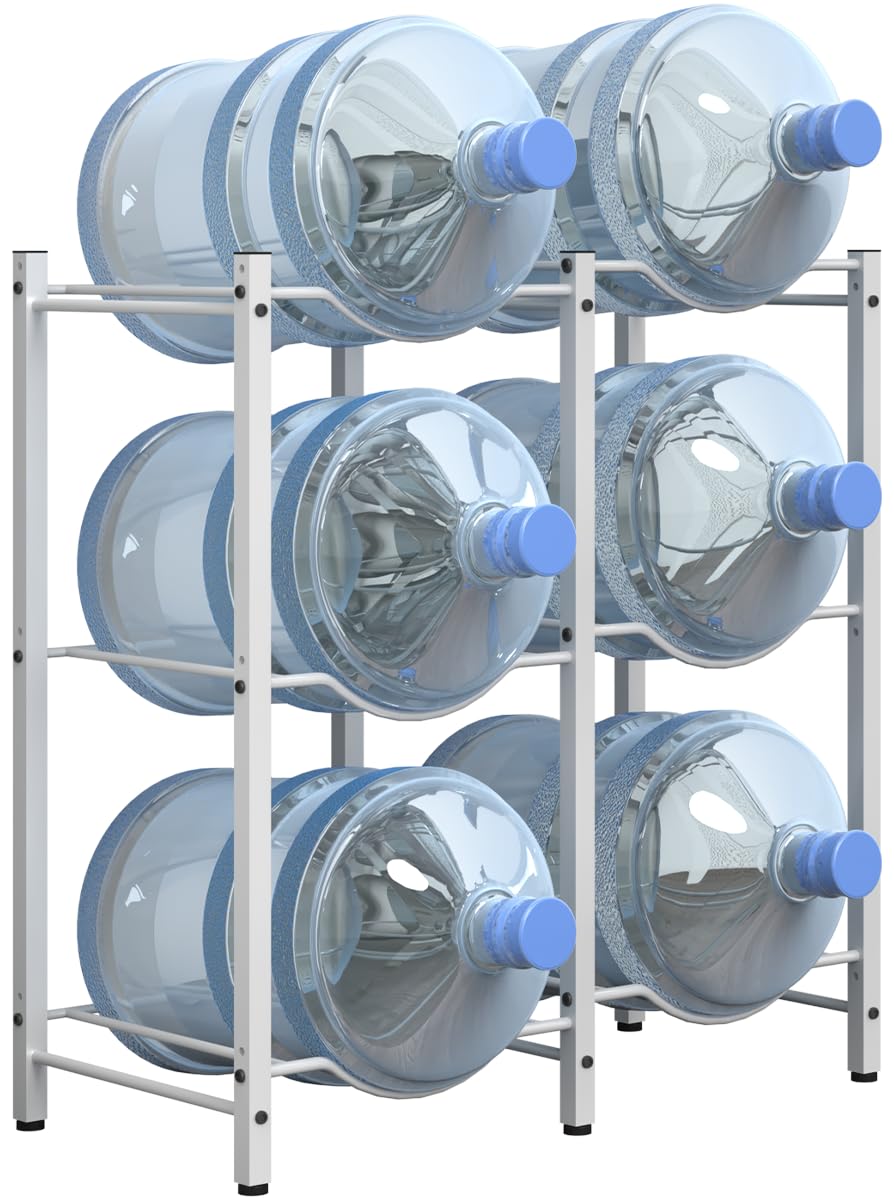 Mocomax 5 Gallon Water Jug Rack - 3 Tier Heavy Duty Cooler Rack ...