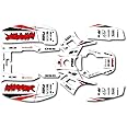 Boston Decal Works White Red Shift Racing Graphic kit fits Yamaha Warrior 350 87-04 electric start