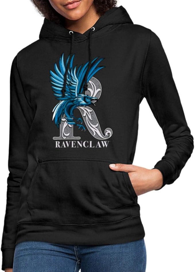 Spreadshirt Harry Potter Ravenclaw Monochrome Women's Hoodie Amazon.co