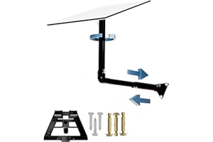 PFNRTH Starlink Gen 3 Mount for Long Eaves,Adjustable Length(Up to 26 Inches),Heavy-Duty Aluminum Starlink Wall Mounting Kit,Compatible with V3 Starlink Standard Dish