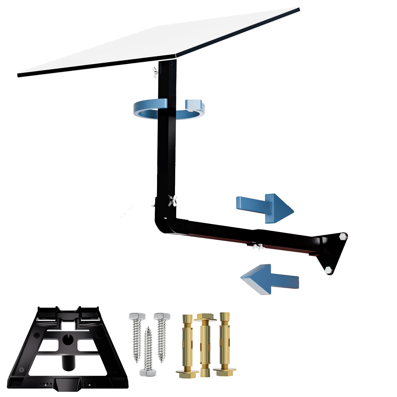 Photo 1 of PFNRTH Starlink Gen 3 Mount for Long Eaves,Adjustable Length(Up to 26 Inches),Heavy-Duty Aluminum Starlink Wall Mounting Kit,Compatible with V3 Starlink Standard Dish