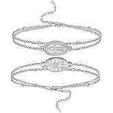 VASSAGO Virgin Mary Bracelet for Women Men Double-Sided Virgen de Guadalupe Rosary Bracelet Medal Handmade Braided Rope Catholic Christian Religious Jewelry Gift