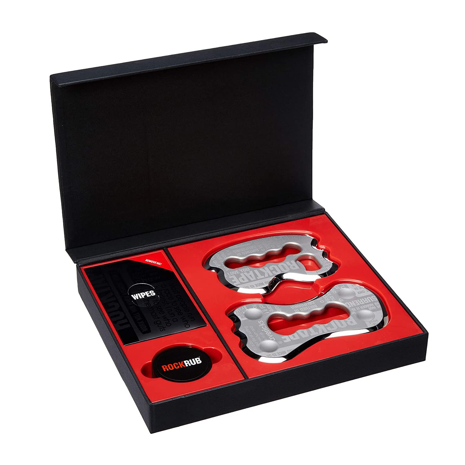 RockTape RockBlades IASTM Physical Therapy Tool Set, Soft Tissue Mobilization, 100% Stainless Steel, Easy Multi-Grip Handle, Multiple Treatment Surfaces, Medical Clinic Use