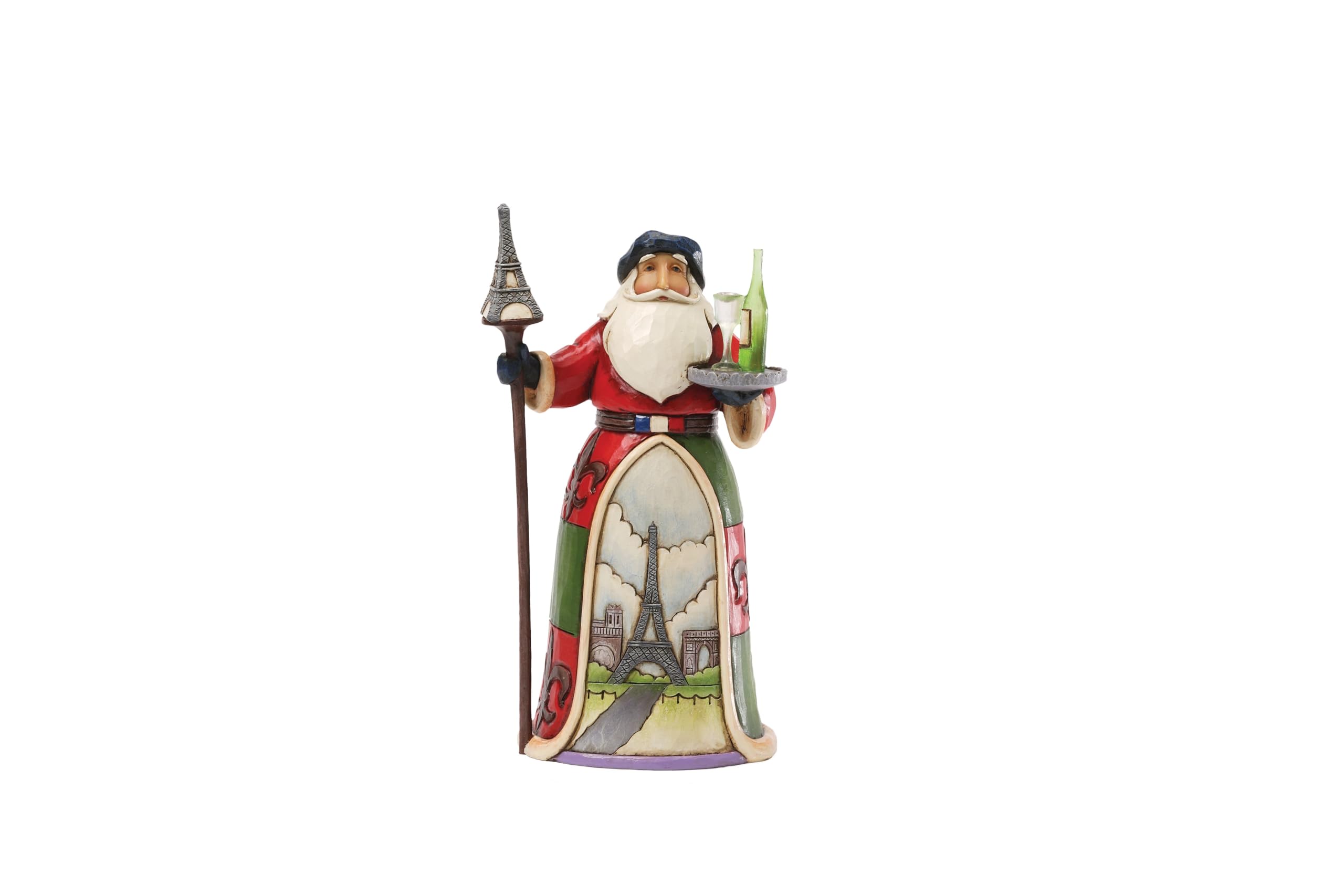 Enesco Jim Shore Heartwood Creek French Santa Stone Resin Figurine — image 1