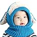 IMLECK Magnificent Baby Unisex-Warm Puppy Cloak Scarf Shawl Baby Infant Smart Hat Blue