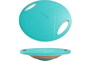 PROIRON Wobble Balance Board,16.34”Stability Board,Non-Slip Exercise Balance Stability Trainer Portable Balance Board with Handle for Standing Desk, Core Training,Physical Therapy Adults Kids