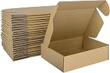 HORLIMER 25 Pack Shipping Boxes 17.8x12.7x5 cm Corrugated Cardboard Brown