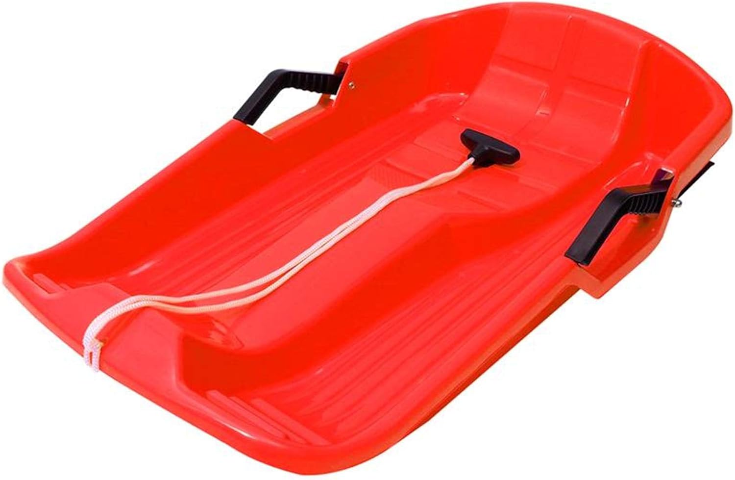 Retinue Snow Sledge, Plastic Toboggan Durable Lightweight Snow Slider