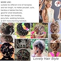Wolinspring 1000pcs Hair Elastics Bands For Girls Kids 5 Candy