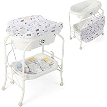 thumbnail image 2 of Beberoad Love Baby Changing Table – Adjustable Height Nursery Changing Station With Soft Pad 2 of 14