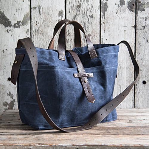 Waxed Canvas Tote in Rook