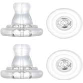Earring Backs,18K Gold Silicone Earring Backs Replacements,Locking Secure Earring Backs for Studs/Droopy Ears,No-Irritate Hypoallergenice Soft Clear Earring Backs for Adults