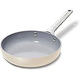 Caraway Nonstick Ceramic Mini Fry Pan (1.05 qt, 8") - Non Toxic, PTFE & PFOA Free - Oven Safe & Compatible with All Stovetops (Gas, Electric & Induction) - Cream