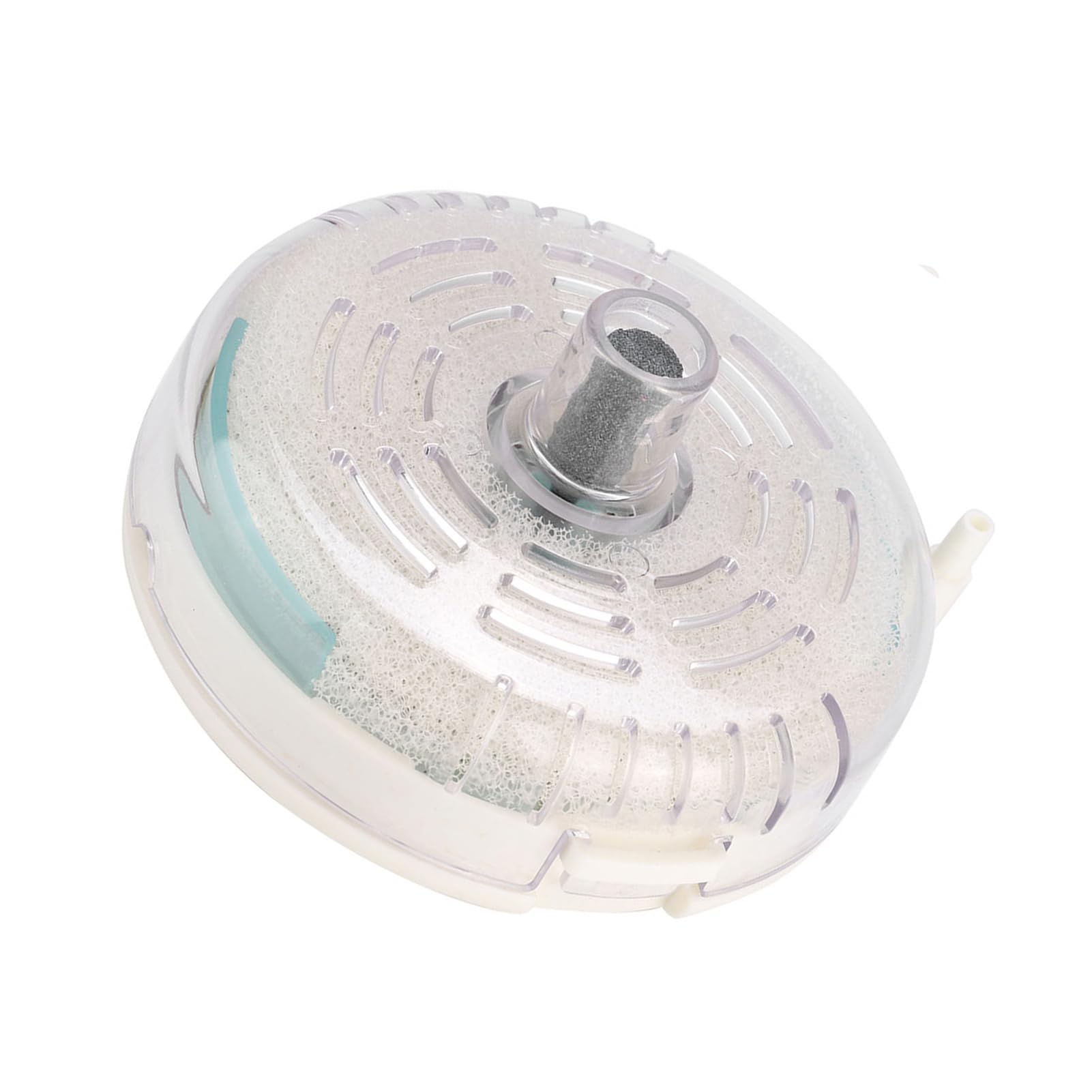 Pssopp Mini Ultra-Thin Round Sponge Filter for Fish Tank and Turtle Tank with Hydroponic Oxygen Plate - Small Size Aquarium Water Filter