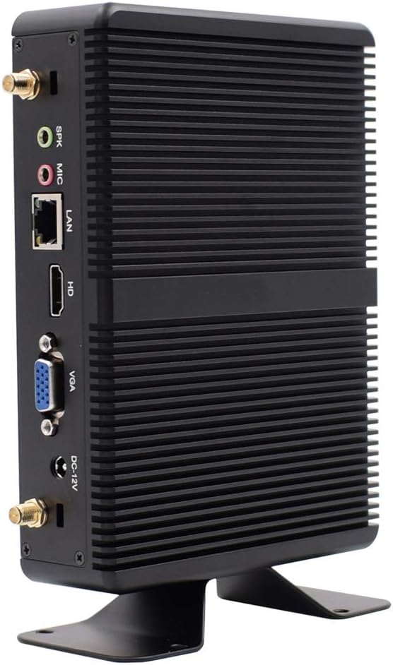 Mini PC Windows 10 Linux Mini Desktop PC, 8GB Ram 512GB SSD, 1TB HDD, Intel Core i7 4500U Mini Computer, HDMI/VGA Output, Gigabit Ethernet/Wi-Fi/BT 4.0, Support 2.5-Inch SATA SSD/HDD, Metal Case