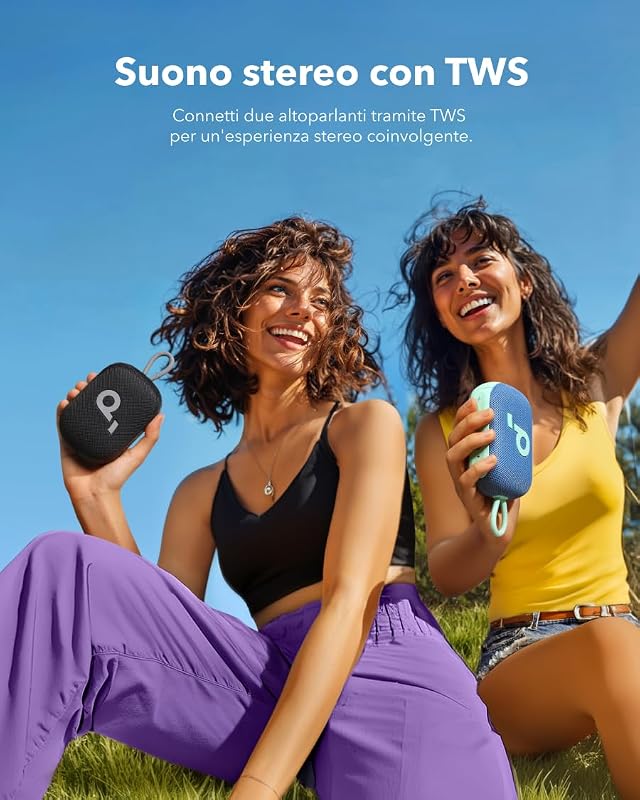 Select 4 Go, Piccola Cassa Bluetooth Portatile Impermeabile, IP67