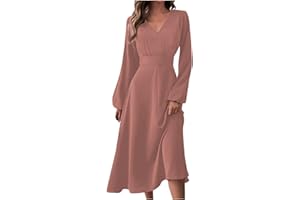 HPJKLYTR Spring Dresses for Women 2024 New Years Eve V-Neck Long Sleeve Gradient Plus Size Dresses for Curvy Formal Trendy