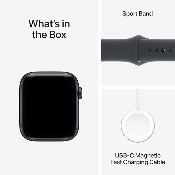 APPLE WATCH SE 3 [GPS 44MM] SMARTWATCH WITH MIDNIGHT ALUMINUM CASE WITH MIDNIGHT SPORT BAND – M/L. FITNESS AND SLEEP TRACKERS, HEART RATE MONITOR, ALWAYS-ON DISPLAY, WATER RESISTANT