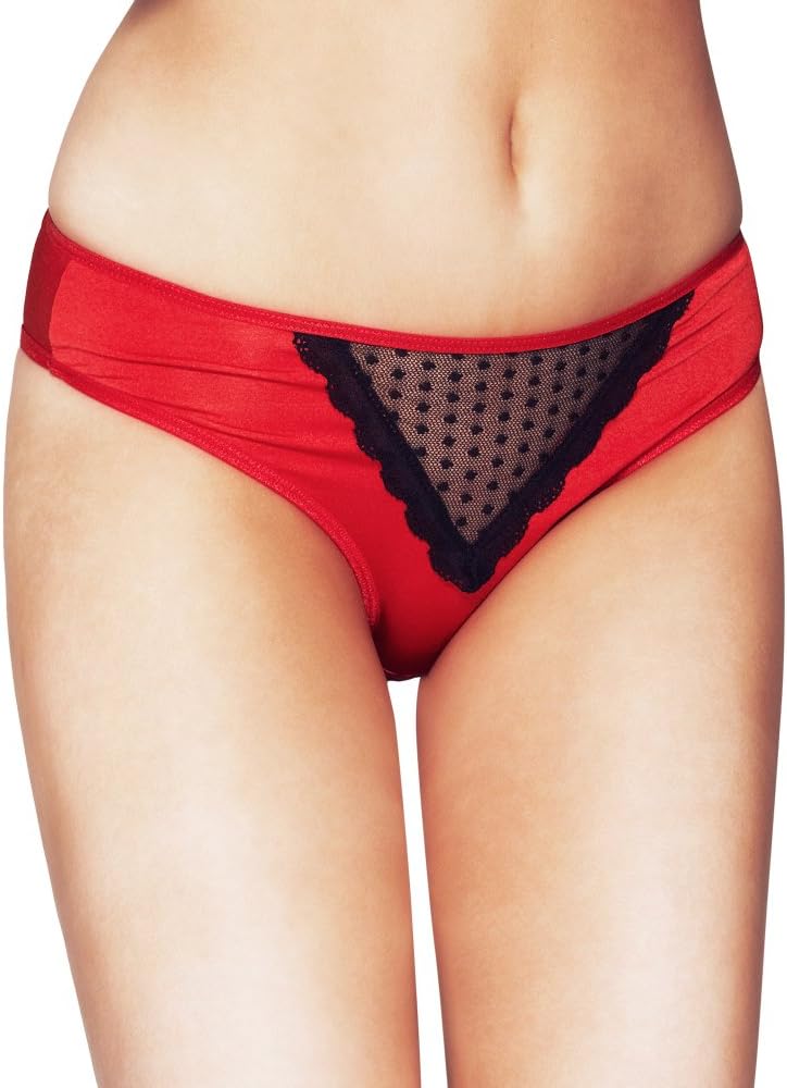 Mio Sexy Ruby Duchess Red and Black Panties PM62 XS