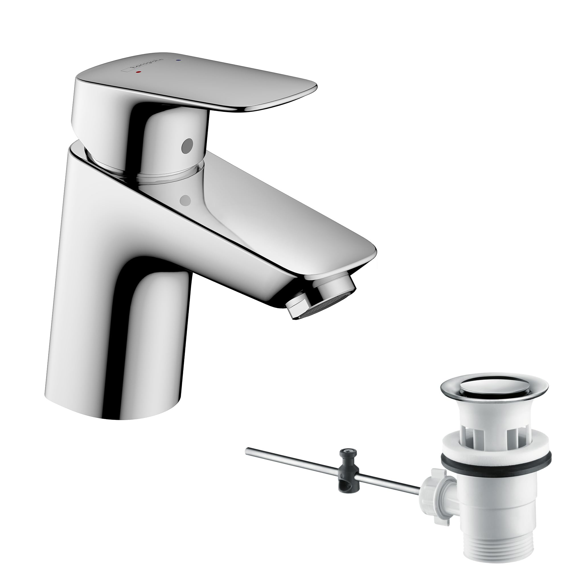 H. GROHE HG71070000 Logis 70 Single-Lever Mixer for Wash Basin - Chrome