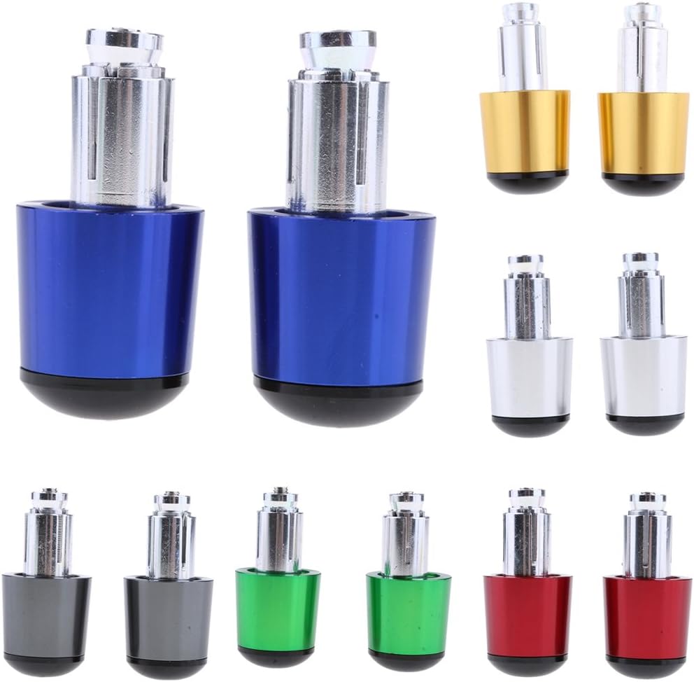 Sharplace 2pcs Embouts De Poign/&eacute;e Barre de Guidon Universel De Moto en Aluminium Pi/&egrave;ce de Rechange Bleu