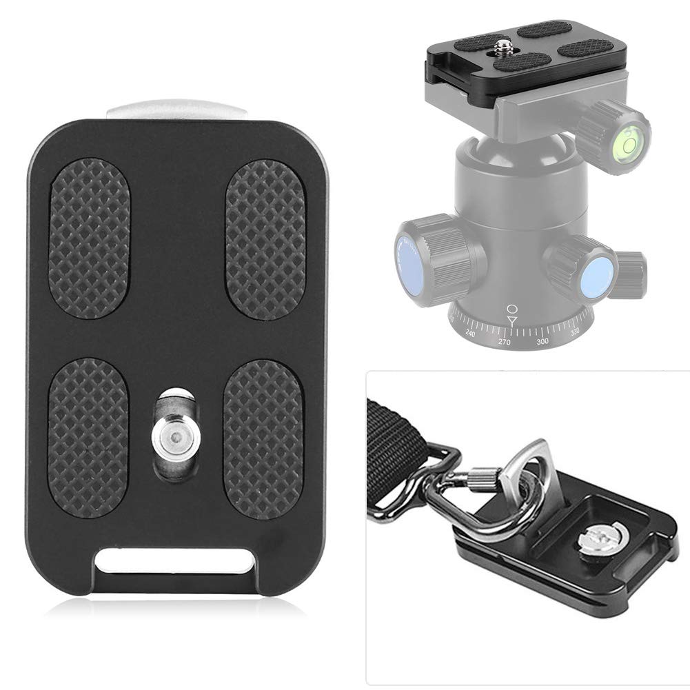 Quick Release Camera Tray, QR-60 Quick Release Plate with 1/4 Inch Screw Attachment for Arca-Swiss Ball Head Gimbal Accessories